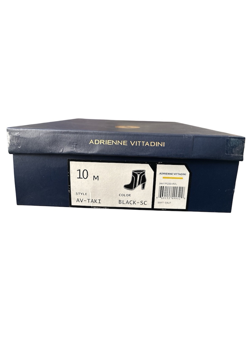 ADRIENNE VITTADINI Taki Soft Calf Black Leather Booties with Side Zipper Details - Picture 9 of 9